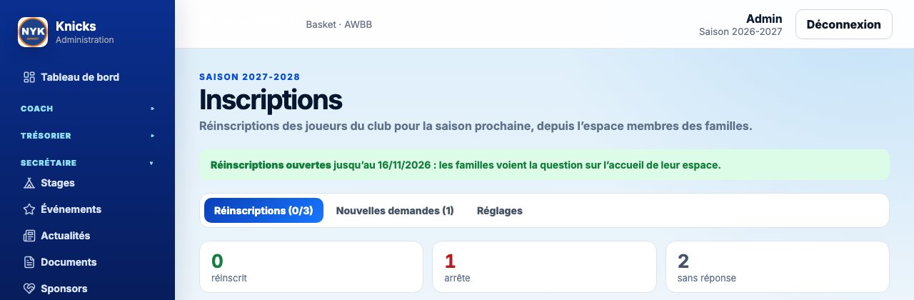 Le suivi des réinscriptions